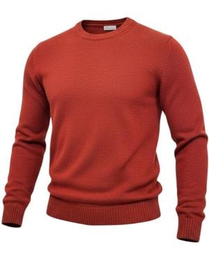 Stenströms Round-Neck Knitwear - Rojo