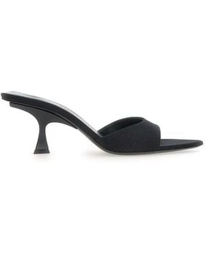 The Attico Heeled Mules - Black
