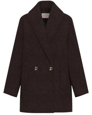 Marella Double-Breasted Coats - Noir