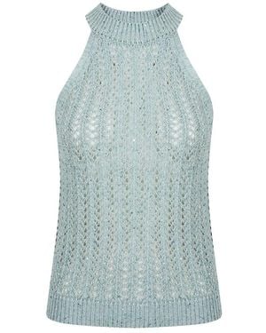 Eleventy Round-Neck Knitwear - Blue
