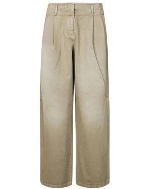 Golden Goose Wide Jeans - Natural
