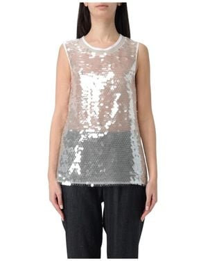Lorena Antoniazzi Sleeveless Tops - Grigio