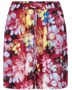 Iceberg Korte Broeken ,Veelkleurig ,Comfort Fit Bermuda Shorts - Rood