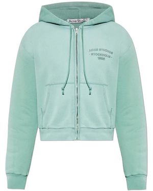 Acne Studios Sprayed Zip Hoodie - Groen