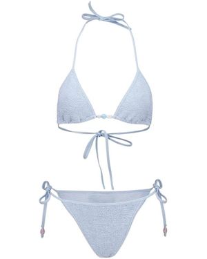 Hunza G Gina Beaded Bikini - Blau