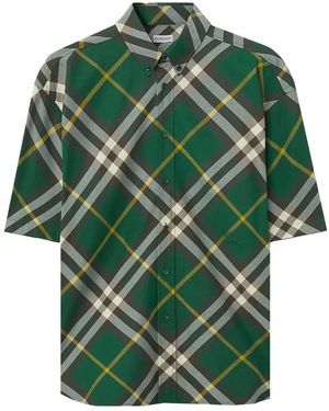 Burberry Short Sleeve Shirts - Verde