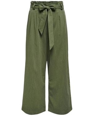 ONLY Wide Trousers - Green
