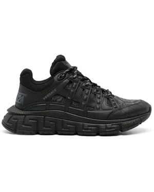 Versace Sneakers Met Trigreca Barocco Jacquard - Zwart