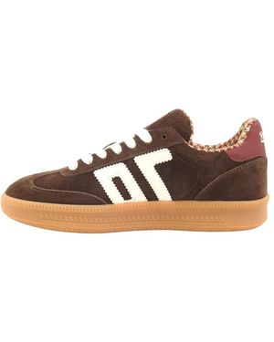 Back70 Schoenen ,Bruin ,Leer Double Sneaker
