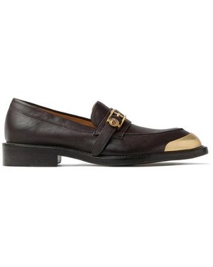 Versace Primo Leren Loafers - Zwart