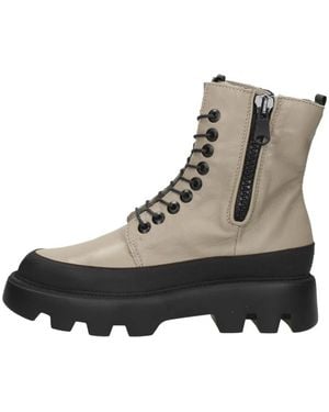 Mjus Veterschoenen Hoog - Schwarz