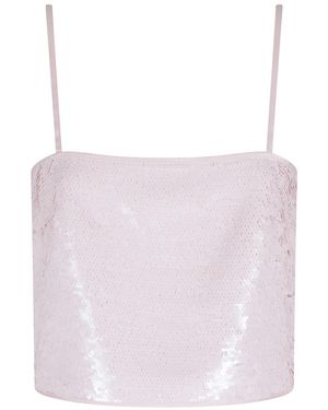 Isabelle Blanche Sleeveless Tops - Morado