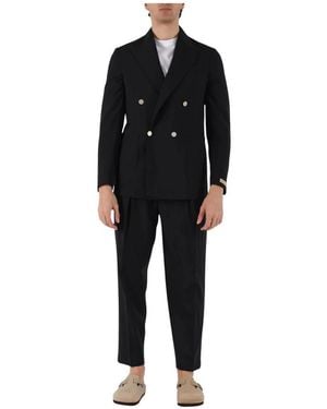 BRIGLIA Double Breasted Suits - Nero