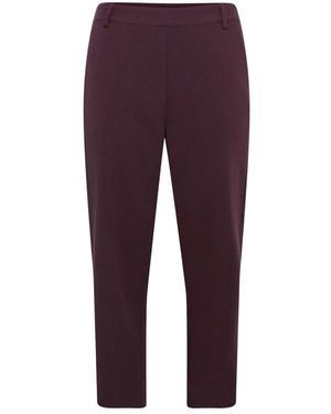 Kaffe Cropped Trousers - Morado