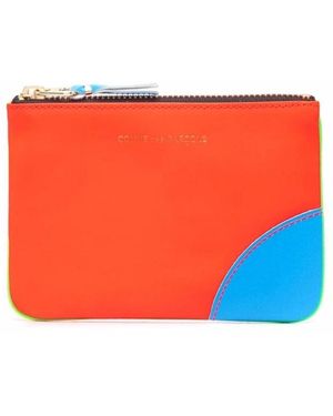 Comme des Garçons Fluo Leder Linie Tasche Grün - Orange