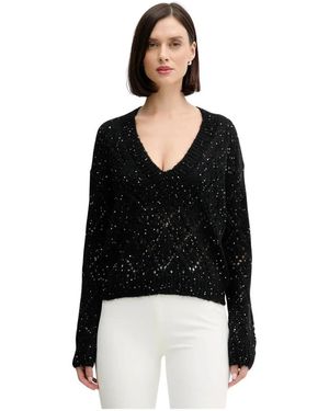 Benetton V-Neck Knitwear - Negro
