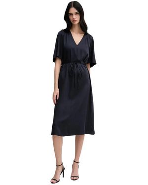 GANT Kleedjes ,Blauw ,Rel Ss Jurk - Zwart
