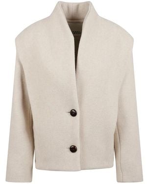 Isabel Marant Single-Breasted Coats - Naturel