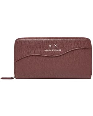 ARMANI EXCHANGE Signature Portefeuille - Rot