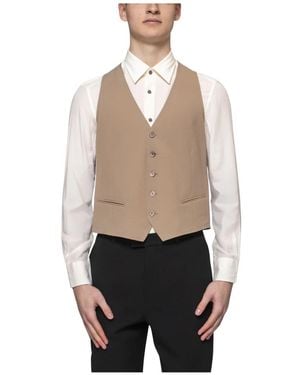 Emporio Armani Herren Zitronenpfeffer Weste - Natur
