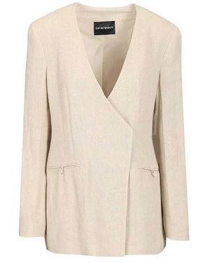 Emporio Armani Blazers - Natural