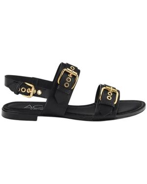 Agl Attilio Giusti Leombruni Flat Sandals - Black