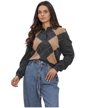 Second Female Shailene Knit Polo - Blauw