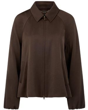 Marc Cain Jassen ,Bruin ,Polyester Jack Jacket