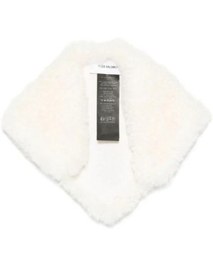 Yves Salomon Winter Scarves - White