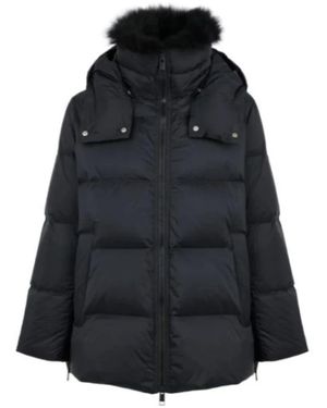 Yves Salomon Winter Jackets - Negro