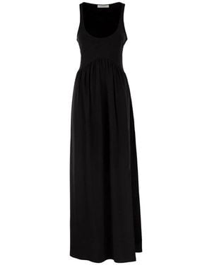 Sportmax Kleedjes ,Zwart ,Maxi Kleedjes