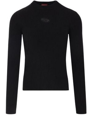 DIESEL Round-Neck Knitwear - Black