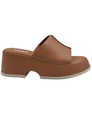 Jeannot Braune Leder Schnürschuhe