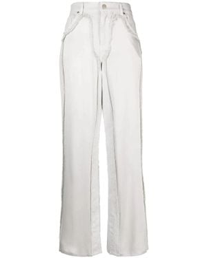 Blumarine Wide Jeans - Blanco