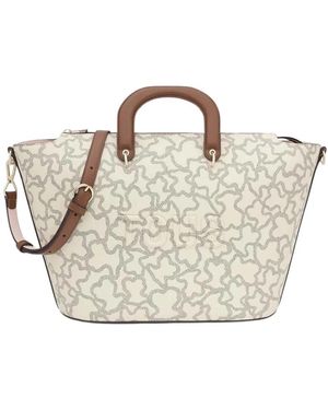 Tous Tassen ,Leer Kaos Icon Tote Bag - Metallic