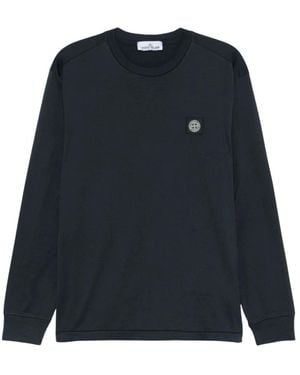 Stone Island Long Sleeve T-Shirts - Blue