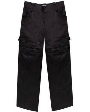 Tom Ford Straight Trousers - Black
