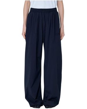 MM6 by Maison Margiela Wide Trousers - Bleu