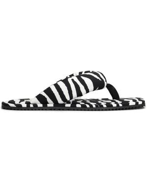 The Attico Flip Flops - Black