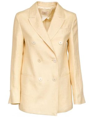 Montedoro Geknöpfter Zweireihiger Blazer - Natur