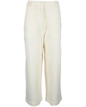 Love Moschino Straight Trousers - White