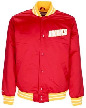 Mitchell & Ness Bomber Jackets - Red