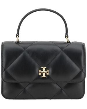 Tory Burch Diamantquilted Handtas Met Kettingriem - Zwart