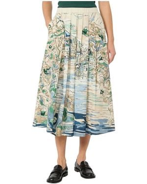 Weekend by Maxmara Rokken ,Veelkleurig ,Midi Rokken - Blauw