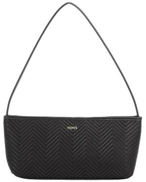 BOSS Tassen ,Bruin ,Leer Sandy Sm Hobo W.208 - Zwart