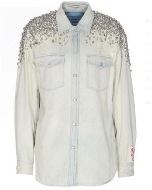 Golden Goose Denim Shirts - Grigio
