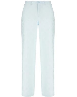 CASABLANCA Straight Trousers - Blue