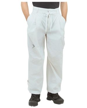 66 North Broeken ,Wit ,Cargo Broek Met Schoenveterriem - Grijs