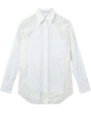 Stella McCartney Overhemden ,Wit ,Katoen Katoenen Poplin Overhemd