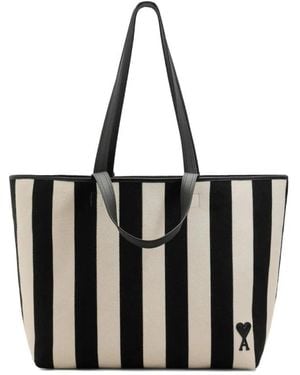 Ami Paris Tote Bags - Negro